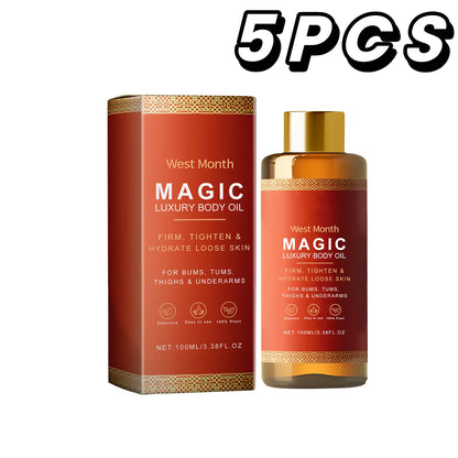 Rose Tightening Body Oil Nourishing Lifting Firming Smooth Anti Cellulite Lightening Improve Dry Brightening Skin Care MassageOi