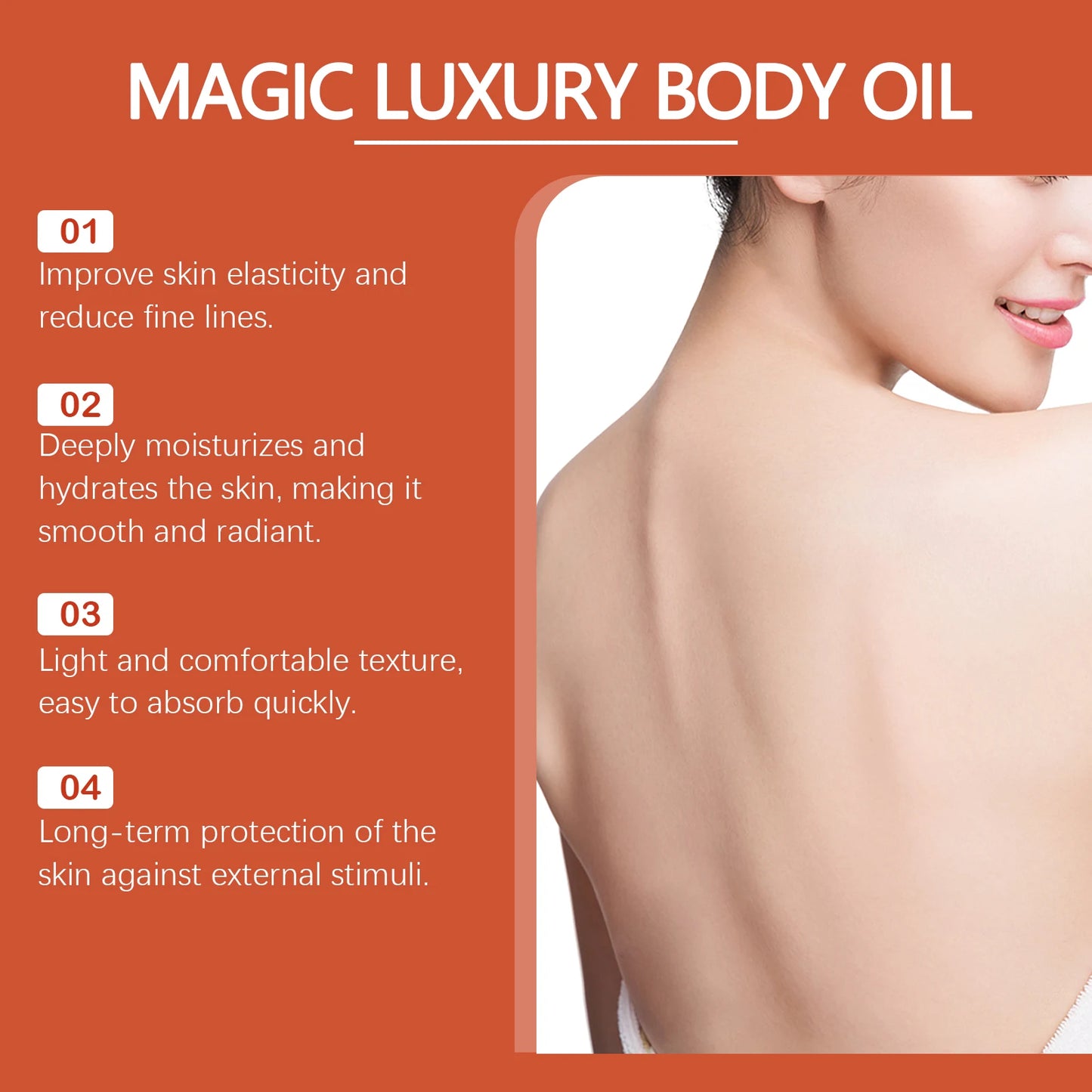 Rose Tightening Body Oil Nourishing Lifting Firming Smooth Anti Cellulite Lightening Improve Dry Brightening Skin Care MassageOi