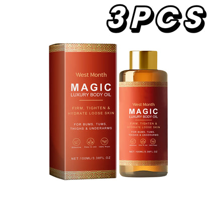 Rose Tightening Body Oil Nourishing Lifting Firming Smooth Anti Cellulite Lightening Improve Dry Brightening Skin Care MassageOi