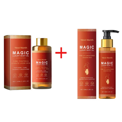 Rose Tightening Body Oil Nourishing Lifting Firming Smooth Anti Cellulite Lightening Improve Dry Brightening Skin Care MassageOi